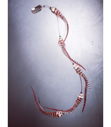 Mèche Bohême pour cheveux en plumes naturelles - taille XL