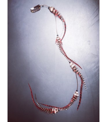 Mèche Bohême pour cheveux en plumes naturelles - taille XL