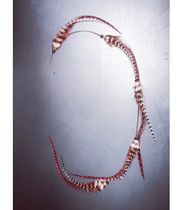 Mèche Bohême pour cheveux en plumes naturelles - taille XL