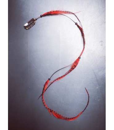 Mèche Bohême pour cheveux en plumes naturelles - taille XL