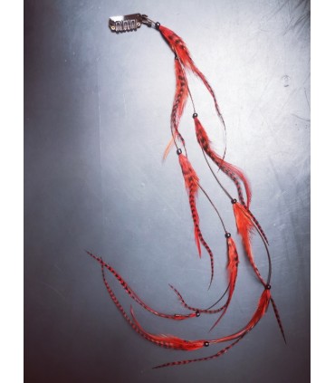 Mèche Bohême pour cheveux en plumes naturelles - taille XL