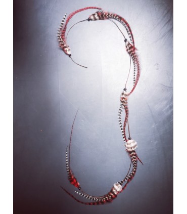 Mèche Bohême pour cheveux en plumes naturelles - taille XXXL