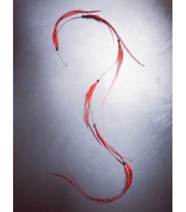 Mèche Bohême pour cheveux en plumes naturelles - taille XXXL