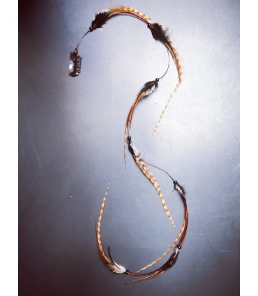 Mèche Bohême pour cheveux en plumes naturelles - taille XXXL