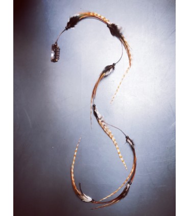 Mèche Bohême pour cheveux en plumes naturelles - taille XXXL