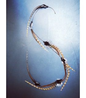 Mèche Bohême pour cheveux en plumes naturelles - taille XXL