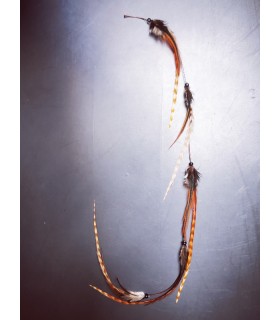 Mèche Bohême pour cheveux en plumes naturelles - taille XL