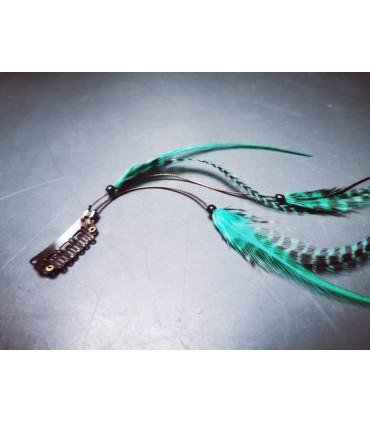 Mèche Bohême pour cheveux en plumes naturelles - taille L