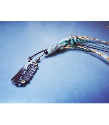 Mèche Bohême pour cheveux en plumes naturelles - taille L