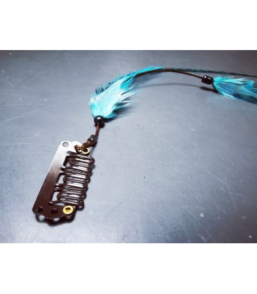 Mèche Bohême pour cheveux en plumes naturelles - taille L