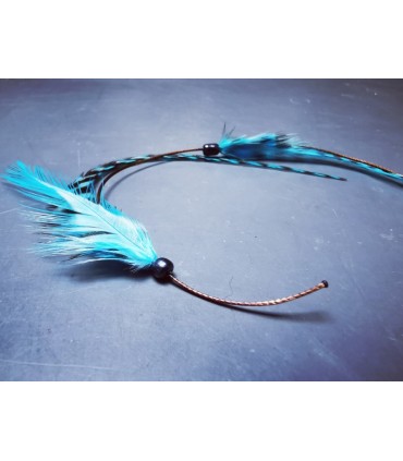 Mèche Bohême pour cheveux en plumes naturelles - taille L