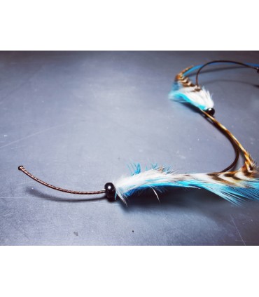 Mèche Bohême pour cheveux en plumes naturelles - taille L