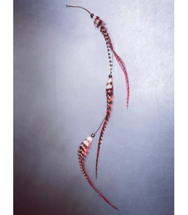 Mèche Bohême pour cheveux en plumes naturelles - taille M