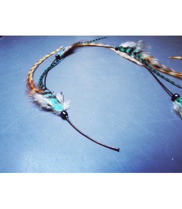 Mèche Bohême pour cheveux en plumes naturelles - taille M