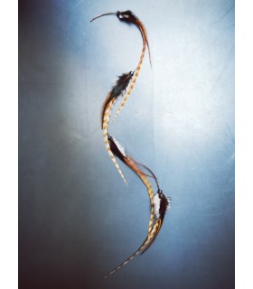 Mèche Bohême pour cheveux en plumes naturelles - taille L
