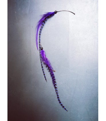 Mèche Bohême pour cheveux en plumes naturelles - taille S