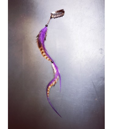 Mèche Bohême pour cheveux en plumes naturelles - taille S