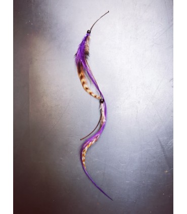 Mèche Bohême pour cheveux en plumes naturelles - taille S