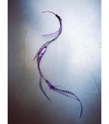 Mèche Bohême pour cheveux en plumes naturelles - taille M