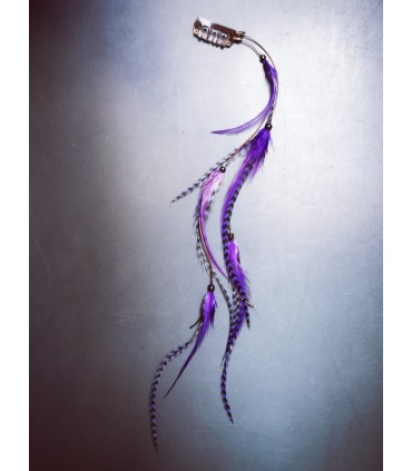 Mèche Bohême pour cheveux en plumes naturelles - taille M