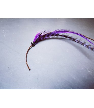 Mèche Bohême pour cheveux en plumes naturelles - taille M
