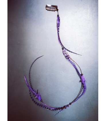 Mèche Bohême pour cheveux en plumes naturelles - taille XL