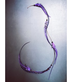 Mèche Bohême pour cheveux en plumes naturelles - taille XL