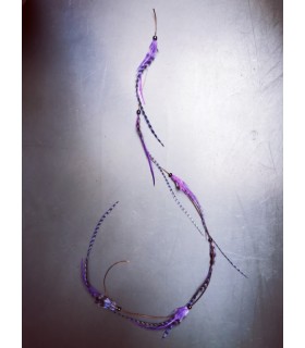 Mèche Bohême pour cheveux en plumes naturelles - taille XXL