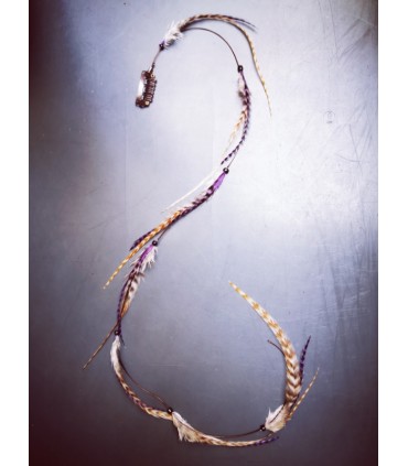 Mèche Bohême pour cheveux en plumes naturelles - taille XXXL