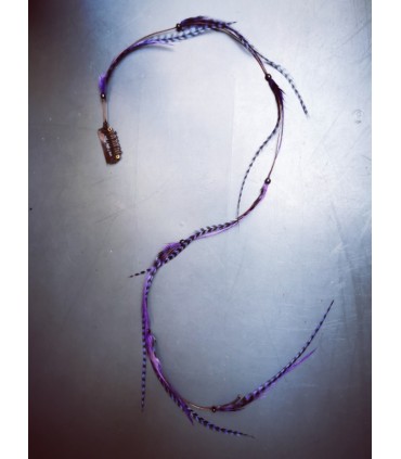 Mèche Bohême pour cheveux en plumes naturelles - taille XXXL