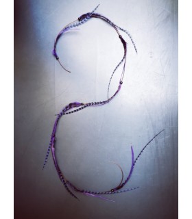 Mèche Bohême pour cheveux en plumes naturelles - taille XXXL+