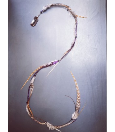 Mèche Bohême pour cheveux en plumes naturelles - taille XXXL+