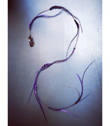 Mèche Bohême pour cheveux en plumes naturelles - taille XXXL+