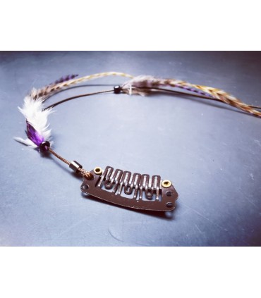 Mèche Bohême pour cheveux en plumes naturelles - taille XXXL+