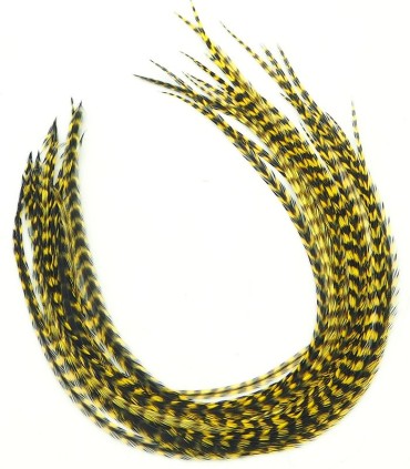 Plume pour cheveux - Jaune citron