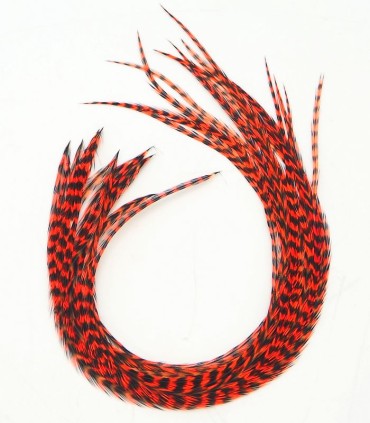 Plume pour cheveux - Orange intense