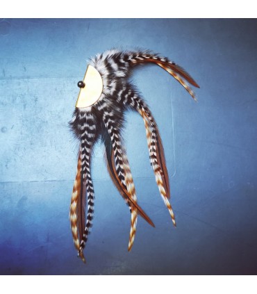 Barrette plumes naturelles - Collection Ethologos