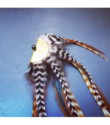 Barrette plumes naturelles - Collection Ethologos