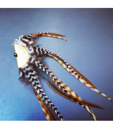 Barrette plumes naturelles - Collection Ethologos