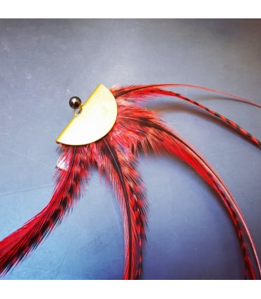 Barrette plumes naturelles - Collection Foly