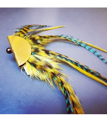 Barrette plumes naturelles - Collection Greenwitch