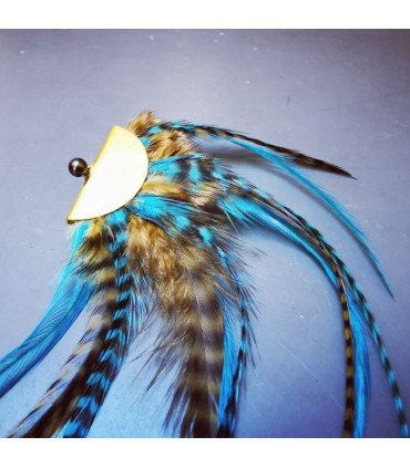 Barrette plumes naturelles - Collection Nui