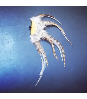 Barrette plumes naturelles - Collection Sibery