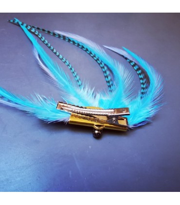 Barrette plumes naturelles - Collection Venweg