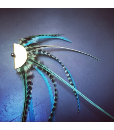 Barrette plumes naturelles - Collection Acapulco