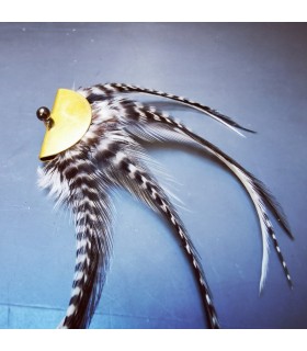 Barrette plumes naturelles - Collection Binary