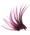 Plume courte pour cheveux - Rose flashy