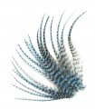 Bleu tendre - plumes courtes à fixer dans les cheveux
