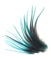 Bleu électrique - plumes courtes à fixer dans les cheveux