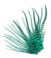 Plume courte pour cheveux - Vert velours